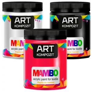 Фарба по тканині MAMBO ART Kompozit 450 мл в асортименті
