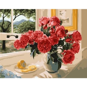 Картина за номерами BrushMe 40 * 50см Лимонний акцент червоних (GX23853)