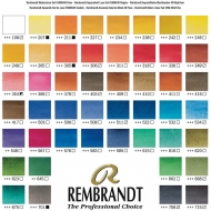 Набір акварельних фарб Rembrandt De Luxe 2,5 мл кювети 48 кольорів + пензель метал пенал (05838648), Rembrandt Набір акварельних фарб Rembrandt De Luxe 2,5 мл кювети 48 кольорів + пензель метал пенал (05838648)