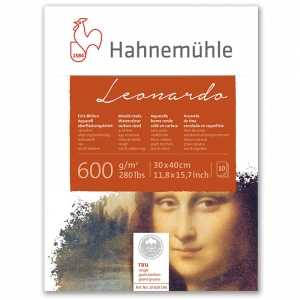 Блок для акварелі Hahnemuhle Leonardo 30х40 600г/м 10 арк (10628186)