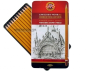 Олівці чорнографітні Koh-i-Noor 1500 Art 8В-2Н 12 шт. (1502.II)