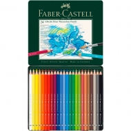 Набір акварельних олівців Faber-Castell Albrecht Durer 24 кольорів  в металевій коробціі (15438)