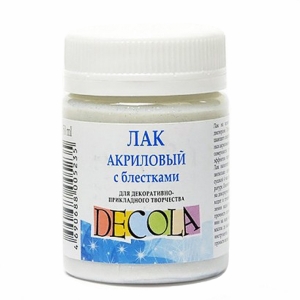 Лак акриловий Decola ЗХК з блискітками 50 мл (352150)