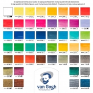 Набір акварельних фарб Van Gogh 48 кольорів 1,8 мл кювети + пензель металевий пенал (20838648), Van Gogh Набір акварельних фарб Van Gogh 48 кольорів 1,8 мл кювети + пензель металевий пенал (20838648)