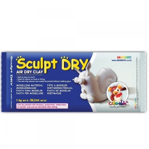 Самозастигаюча маса MUNGYO Sculpt Dry 1000 г біла (MW1000)