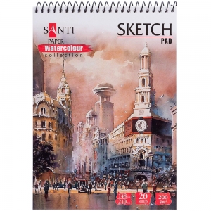 Альбом для акварелі SANTI Travelling А5 Paper Watercolour Collection 200 г 20 аркуш (742 832)