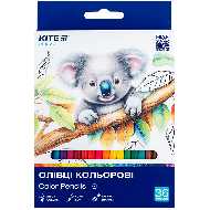 Набір кольорових олівців 36 шт. Kite Classic (K-057), Kite Набір кольорових олівців 36 шт. Kite Classic (K-057)