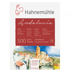 Блок для акварелі Hahnemuhle Andalucia СР&rough 30*40 500г 12 арк (10628525)