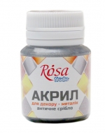 Набір акрилових фарб для декору ROSA Talent металік 6 кольорів 20 мл баночки в картоні (90747259), Rosa Набір акрилових фарб для декору ROSA Talent металік 6 кольорів 20 мл баночки в картоні (90747259)