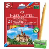 Набір кольорових олівців Faber-Castell Замок 24 кольори (120124)