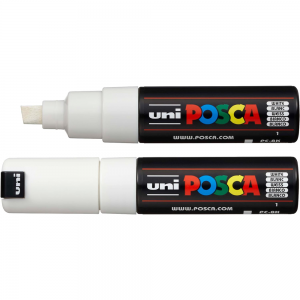 Маркер акриловий Uni Posca PC-8K 8 мм білий (PC8K01)