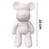 Заготовка для флюїд-арту пластикова Ведмедик Bearbrick 23 см (PB01-23)