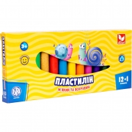 Пластилін круглий Школярик 12+1 кольорів 170г (303115007-UA)