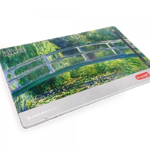 Набір кольорових олівців Bruynzeel THE WATER-LILY POND Клод Моне метал 36шт (5802M36)