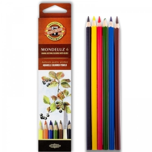 Набір акварельних олівців Koh-i-Noor Mondeluz 6 шт. (3715006001KS)