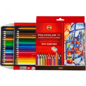 Набір кольорових олівців художніх Koh-i-Noor POLYCOLOR 36 кол (3835)