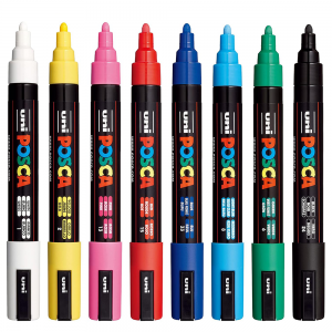 Маркер акриловий Uni Posca PC-5M 1,8-2,5 мм в асортименті