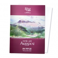 Папка для акварелі ROSA Studio Пейзаж дрібне зерно А4 21х29,7см 200 г/м2 20 арк (169153007)